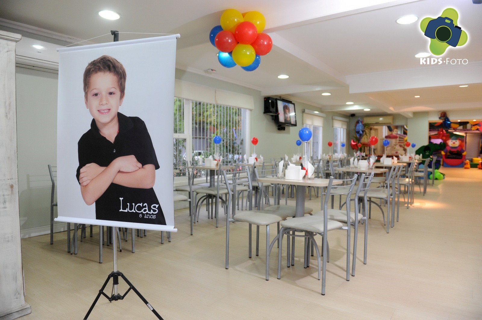 Festa de aniversário de 8 anos do Lucas, realizada no Brincalhão, por Kids Foto