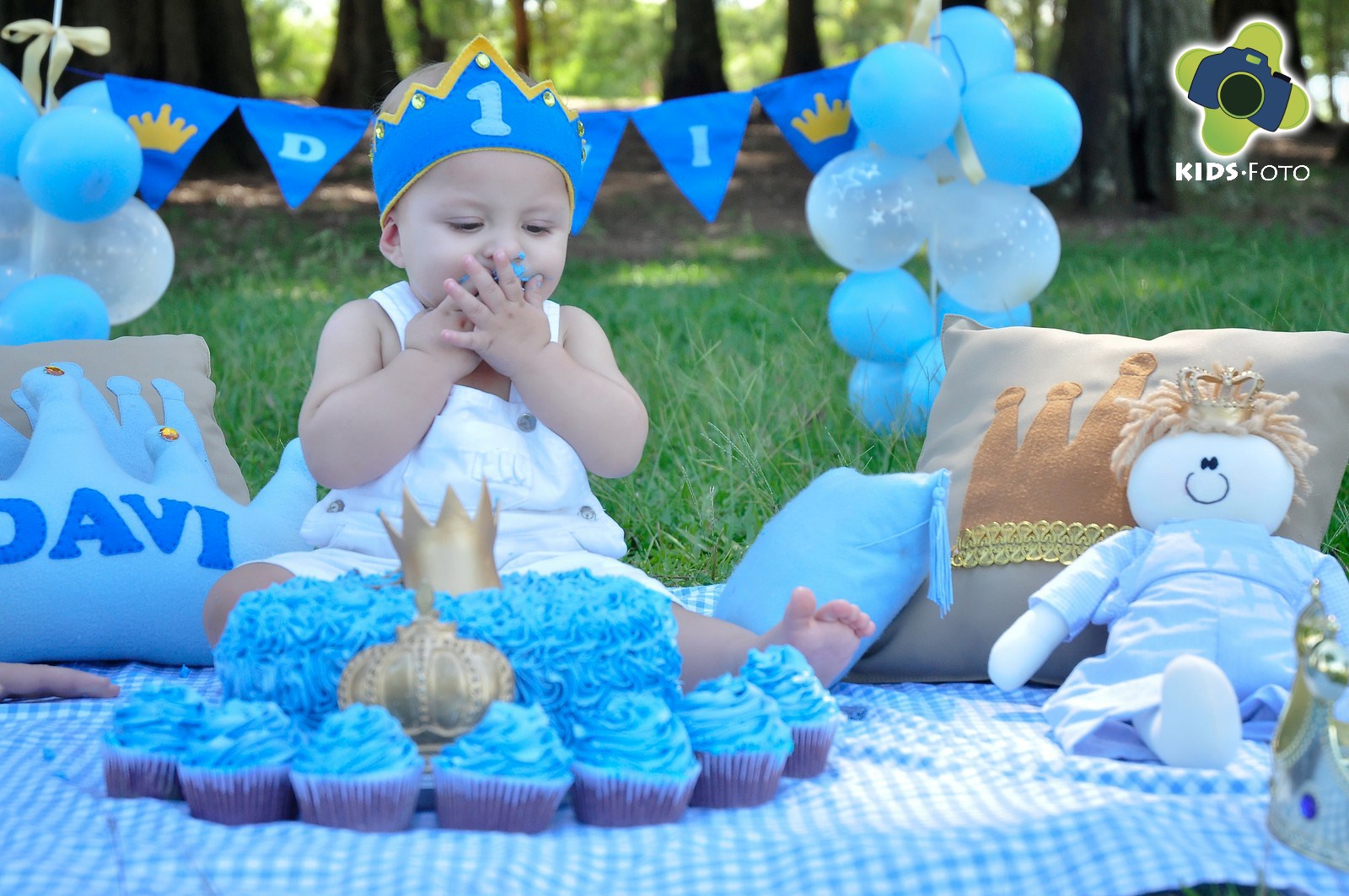 Smash The Cake do Davi, por Kids Foto