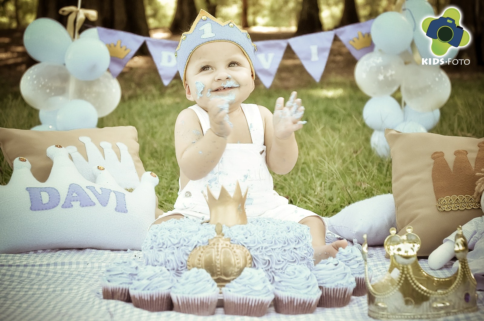 Smash The Cake do Davi, por Kids Foto